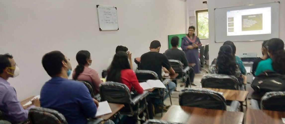 Prof Sushma Verma - HOD of PGDM ( BFSI) Banking Finanace & Insurance conducting class of financial Accounting of TISS students BFSI